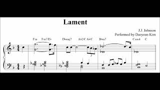 ballad jazz piano Lament sheet music [upl. by Arayt]