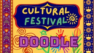 Doodling A Cultural Festival🥰🌟drawing doodle 🤩art 🎨🖌️ [upl. by Clementius]