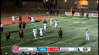 Downey 14 yd td pass from Trevor Hill to Jason Thomas [upl. by Luella]