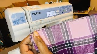 How To Use The Overcasting Foot On The Brother CS7205 Sewing Machine [upl. by Naryb]