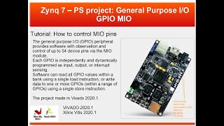 Tutorial How to make MIO Project Xilinx Zynq7010 VIVADO 20201 Vitis 20201 Zturn Board MYiR [upl. by Jolyn695]