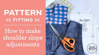 How to Alter the Shoulder Slope of a Sewing Pattern [upl. by Lefty792]