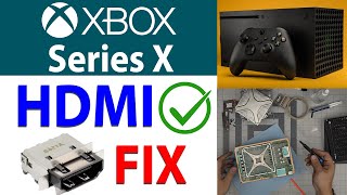 How to Repair HDMI Port on Xbox Series X  📌HDMI No display FIX [upl. by Nebeur]