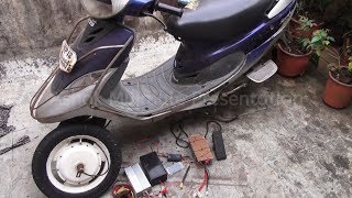 Home Made Self Charging Hybrid Scooty Part 1 [upl. by Aitercal286]