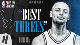 Stephen Curry BEST amp DEEPEST 3 Pointers from 201819 NBA Season amp Playoffs [upl. by Ellenahc]