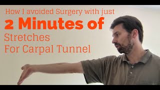 Wrist Exercises for Tendinitis Carpal Tunnel Syndrome  Avoid RSI injury in just 2 minutes a day [upl. by Dehsar292]