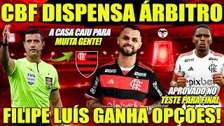 CBF DISPENSA ÁRBITRO POLÊMICO FILIPE LUÍS GANHA OPÇÕES PARA FINAL DA COPA DO BRASIL INTER X FLA [upl. by Samtsirhc]