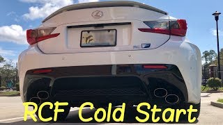 🚗💨 Lexus RCF Exhaust Stock Cold Start Sounds amp RPM Revs No Lexus RC F Modifications [upl. by Nesline]