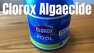 Clorox Pool amp Spa Algaecide amp Clarifier [upl. by Anaibaf853]