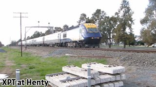 Melbourne bound XPT through Henty [upl. by Reffotsirhc]