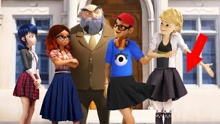 Леди Баг в новой школьной форме Адриан в юбке Miraculous Ladybug Speededit  season 2 [upl. by Kilbride]