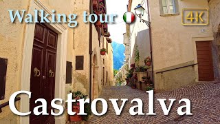 Castrovalva Abruzzo Italy【Walking Tour】History in Subtitles  4K [upl. by Odelia206]