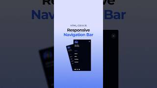 Responsive Navigation Bar HTML CSS JavaScript [upl. by Hux520]