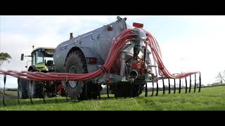 Slurryquip Tanker mounted dribble bar [upl. by Aerdnua]