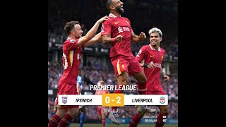 HIGHLIGHTS IPSWICH TOWN 02 LIVERPOOL JOTASALAH [upl. by Ahsitil]