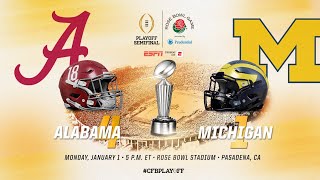 Michigan Vs Alabama Rose Bowl Hype [upl. by Samuela]