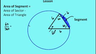 116 Areas of Circles Sectors amp Segments Lesson [upl. by Ellehcor240]