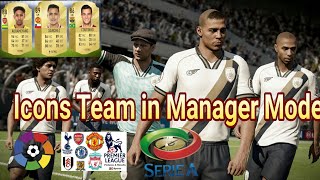 OMG  Icon Team in Manager Mode  Updated Transfer  Unlock Adidas  MLS amp Icons in Kick off FIFA 18 [upl. by Ahsilac]