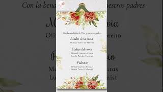 Wedding invitation 2024 wedding boda weddingday invitaciondigital [upl. by Netneuq683]