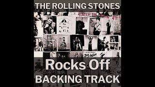 The Rolling Stones  Rocks Off Guitar Backing Track [upl. by Selby499]