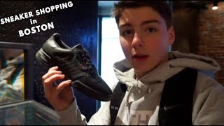 HYPEBEAST SNEAKER SHOPPING IN BOSTON [upl. by Alliuqaj]