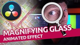 Animated Magnifying Glass Tutorial  Davinci Resolve  Fusion [upl. by Stover]