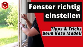 So stellst du dein ROTO FENSTER richtig ein  Welches WERKZEUG zum FENSTER EINSTELLEN tonitec [upl. by Eniamreg]