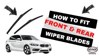 How To Change Wiper Blades Bmw 1 Series F20 F21 Front Rear Wipers [upl. by Santini]