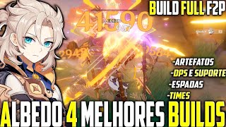 A MELHOR BUILD DEFINITIVA PARA O ALBEDO SUB DPS TALENTOS TIMES e MAIS  GENSHIN IMPACT [upl. by Neik390]