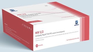 HIV 12 Antibody Rapid Test Kit Lateral chromatography [upl. by Dygert]