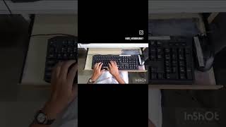 SPEED UP YOUR TYPING ALL 10 FINGERS POSITION 🥰🥰 ytshortsshortstypingskilltype [upl. by Ymas]