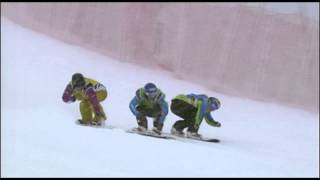 Lindsey Jacobellis  3rd Place  Snowboard Cross World Cup Final  La Molina [upl. by Reisch]