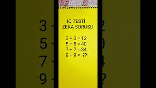 IQ TESTİ [upl. by Michail]