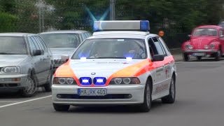 Verkehrsunfall mit eingeklemmter Person Schauübung DRK amp Feuerwehr Schriesheim [upl. by Ylla]