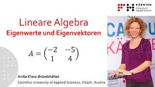 Lineare Algebra Eigenwerte und Eigenvektoren einer zweireihigen Matrix [upl. by Simson]