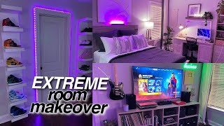 Extreme Room Makeover  AestheticTikTokPinterest Bedroom Transformation [upl. by Villada]