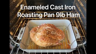 Pecan Orange Bourbon Ham In Enameled Cast Iron Roasting Pan  Pampered Chef Inspired Cooking [upl. by Thirza]