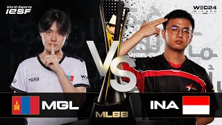 MLBB  MONGOLIA vs INDONESIA  PLAYOFF  IESF WEC24  DAY 3 [upl. by Chretien]