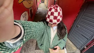 Quick amp Easy checkered crochet beanie tutorial [upl. by Yraccaz]