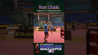 Game Sepak Takraw Test Match  Malaysia vs Pathumthani University  Aekasit ROLLSPIKE [upl. by Yhcir]