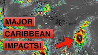 Major Hurricane Beryl Impacts the Caribbean but for how long [upl. by Teena]