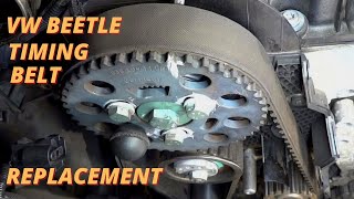 How to Replace a Timing Belt and Water pump On a VW Beetle 19L Part 1 [upl. by Nylcsoj]