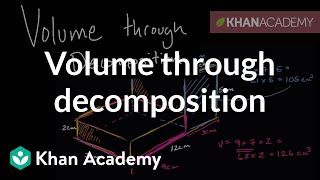 Volume through decomposition  Measurement and data  5th grade  Khan Academy [upl. by Shlomo]