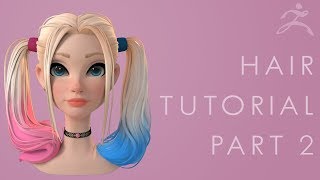 Zbrush Hair Tutorial Part 2  Installing and Using the Hair Brush [upl. by Heng]