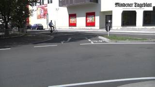 Fahrradfahren in Minden Am Mindener ZOB [upl. by Hermes793]