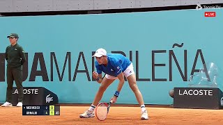 Madrid Open 2024  Daniil Medvedev vs Matteo Arnaldi  Tennis Highlights [upl. by Ardnaet646]