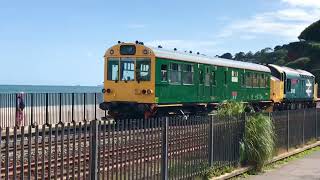 Trains on Dawlish sea wall Summer 2023 [upl. by Rialcnis972]