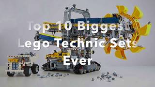 Top 10 Biggest Lego Technic Sets [upl. by Ahsilad]