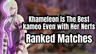 Slaying With Khameleon  MK1 Kitana x Khameleon Ranked Matches [upl. by Notsrik]