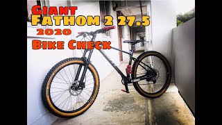 Giant Fathom 2 275 2020 Bike check [upl. by Yentihw]